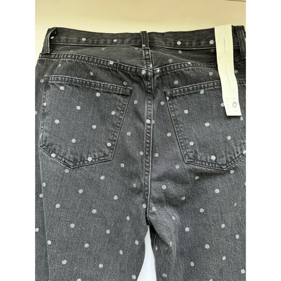 NWT Current/ Elliot The Vintage Slim Polka Dot Cropped Jeans Size 30 - Picture 4 of 10